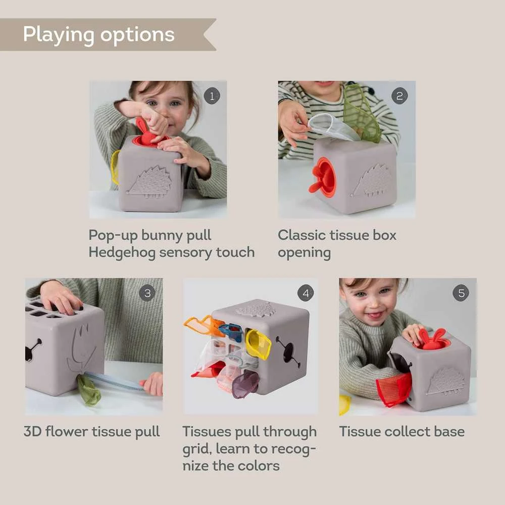 Taf Toys lavinamasis žaislas Pop Up Tissue Box