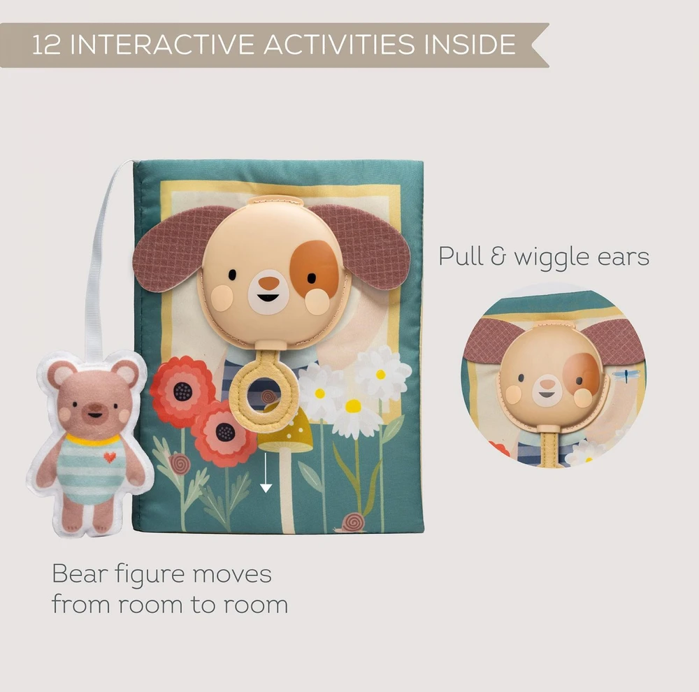 Taf Toys lavinamoji užimtumo knygelė My Home Busy Book, 18 mėn.+
