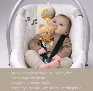 Taf Toys muzikinis pakabinamas žaislas Bear, 0 mėn.+