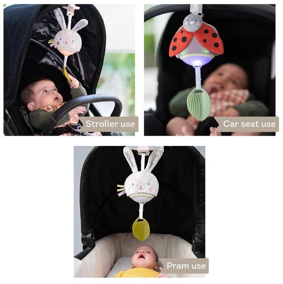Taf Toys muzikinis žaislas vežimėliui Garden Stroller Bunny