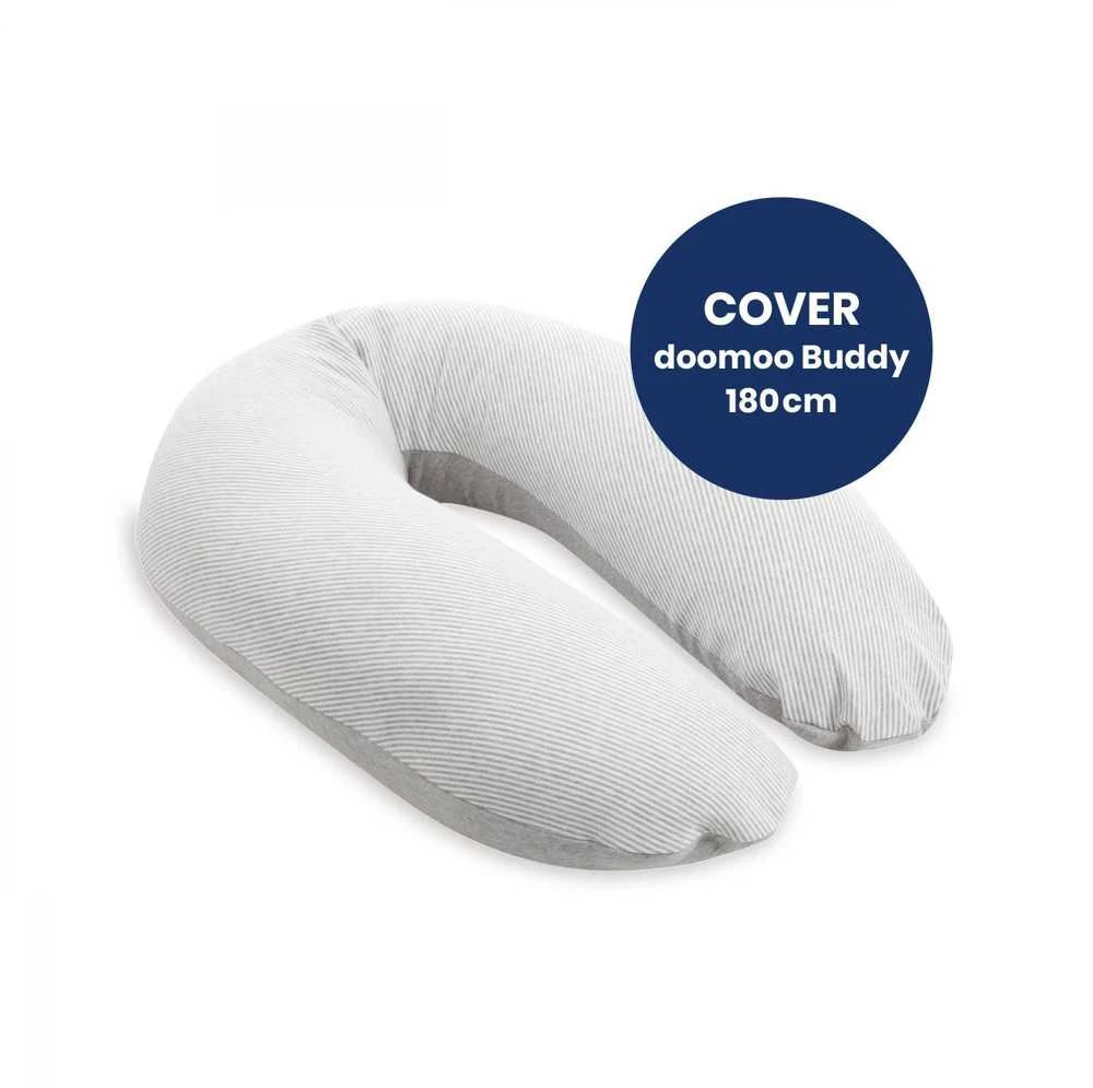 Doomoo Buddy maitinimo ir nėštumo pagalvės užvalkalas Chine Baltas