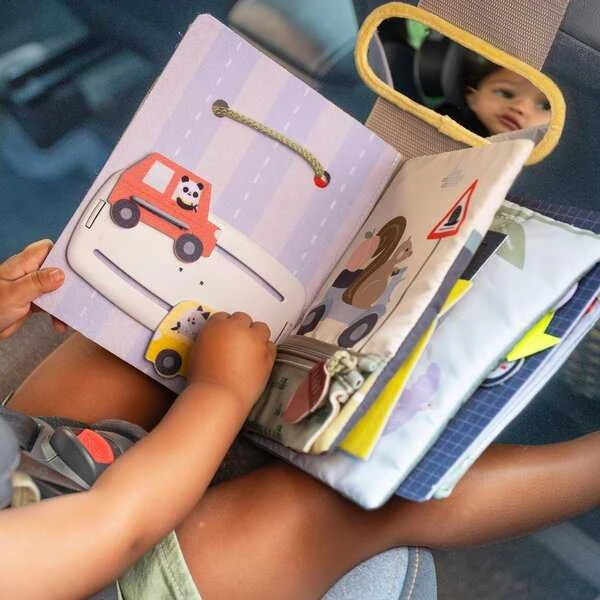 Taf Toys sensorinis žaislas automobiliui Ride Time Busy Book