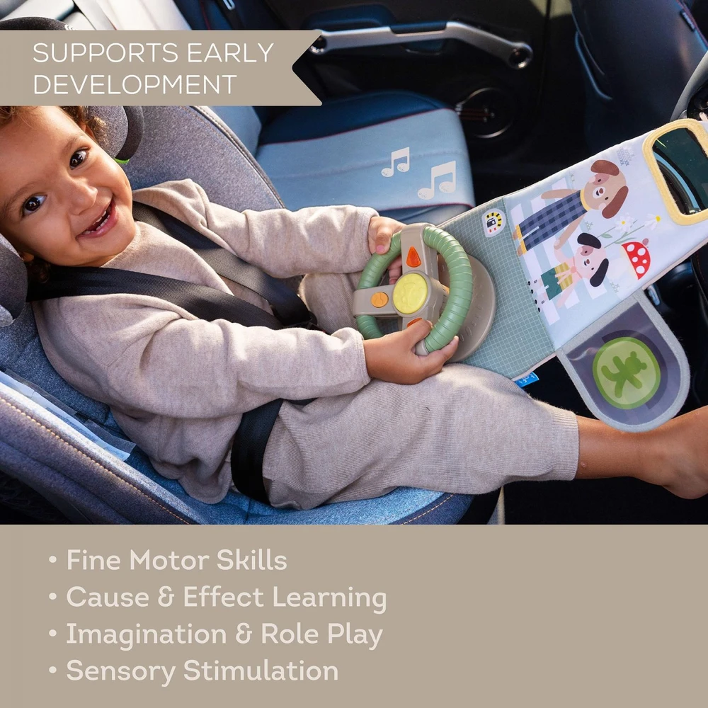 Taf Toys sensorinis žaislas automobiliui Drive & Discover Travel Toy