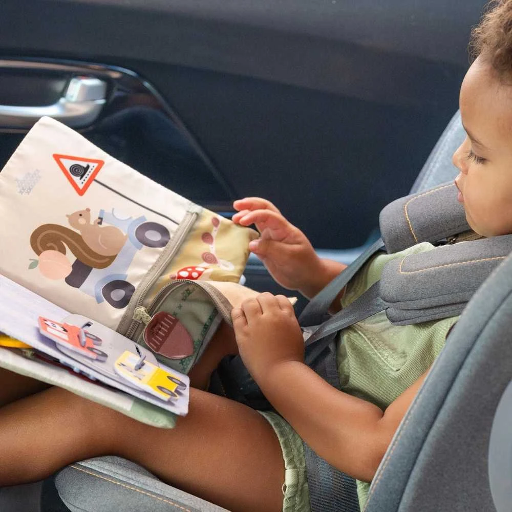 Taf Toys sensorinis žaislas automobiliui Ride Time Busy Book