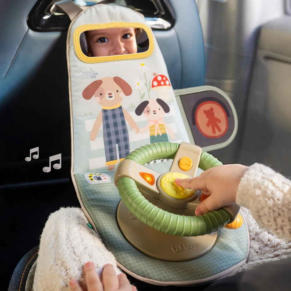 Taf Toys sensorinis žaislas automobiliui Drive & Discover Travel Toy