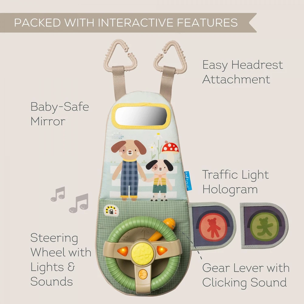 Taf Toys sensorinis žaislas automobiliui Drive & Discover Travel Toy