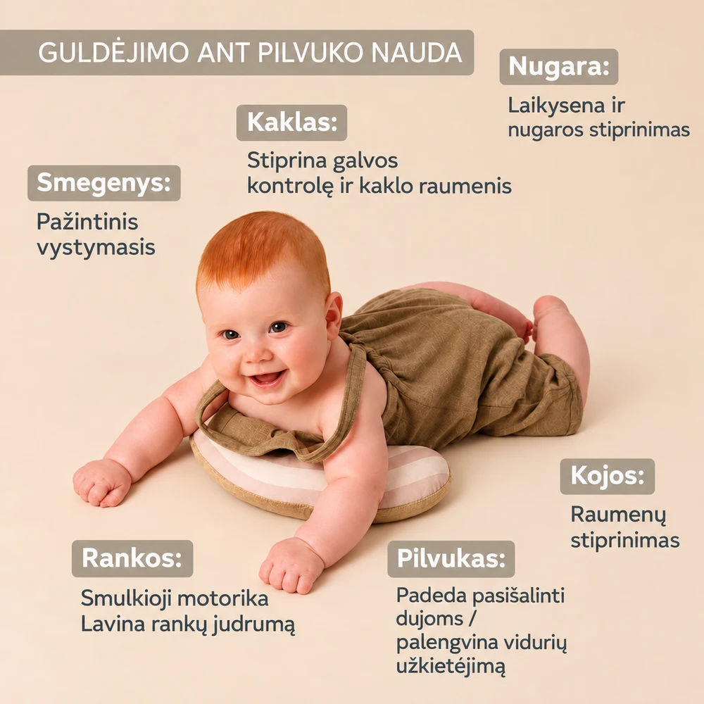 Taf Toys Tummy Time Discovery Kit lavinamasis rinkinys kūdikiui, 4 dalių