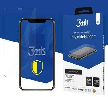 3MK FlexibleGlass skirtas iPhone 12 Mini, hibridinis stiklas, skaidrus, skaidrus ekrano apsauginis sluoksnis