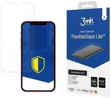 Apsauginis stiklas Apple iPhone 13 hibridinis flexi 6H iš 3mk FlexibleGlass Lite serijos