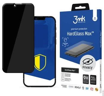 Apsauginis stiklas Apple iPhone 14 Pro 9H Privacy Anti Spy Series 3mk HardGlass Max Privacy