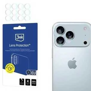 3mk objektyvo apsauga – kameros objektyvo stiklas, skirtas „iPhone 17 Pro Max“ (4 komplektai)