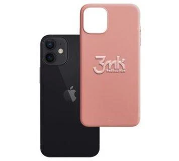 3Mk apsauginis matinis dėklas „iPhone 12 mini“ – rožinis