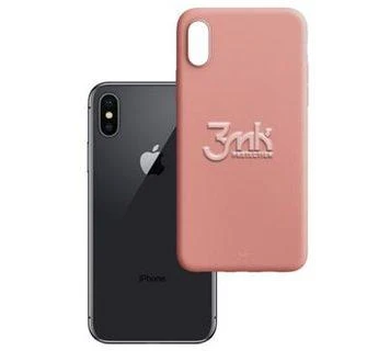 3Mk apsauginis matinis dėklas iPhone X / XS - Rožinė
