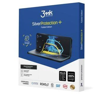 3MK Sidabrinis Protect+ Samsung Galaxy Z Flip 3 5G Folded Edition antimikrobinis viduje