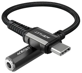 Audio adapteris Acefast C1-07 USB-C to 3.5mm (F) 0.18m juodas