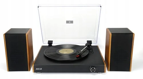 AKAI ATT-240SP – stereo patefonas su išoriniais garsiakalbiais