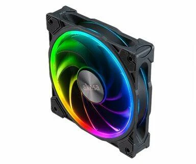 Akasa SOHO AR Addressable-RGB korpuso ventiliatorius, juodos spalvos – 120mm