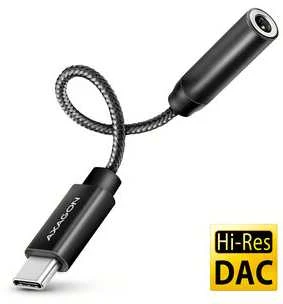 AXAGON ADA-HC USB-C – 3,5 mm (F) jungtis, didelės raiškos DAC, 32 bitų 384 kHz garso adapteris