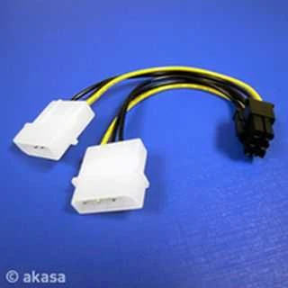 Akasa dual 4pin į 6pin PCIe adapteris