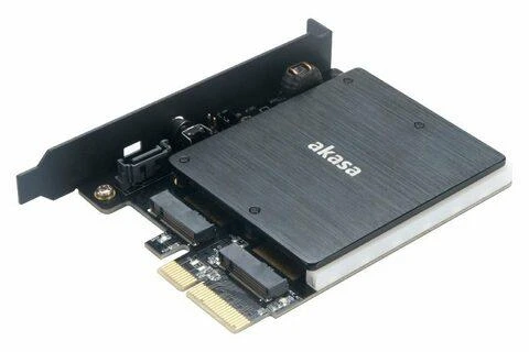 Akasa AK-PCCM2P-03 - PCIe - M.2 - Juodas - 32 Gbit/s - 0 - 55 °C