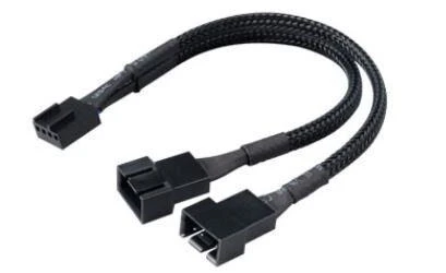 Akasa PWM Fan Splitter, 4 Pack – juodas