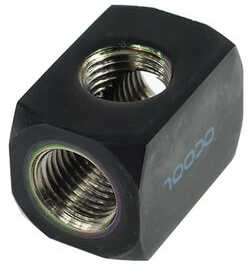 Alphacool HF Anschlussterminal TEE T-Stück Rund G1/4 (juodas)