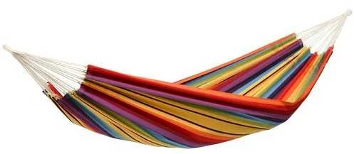 Amazonas Barbados vaivorykštinis dvivietis hamakas, 230x150 cm, 200 kg
