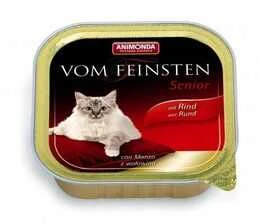Animoda Drėgnas Kačių Maistas - ANIMONDA Vom Feinsten Senior Su Jautiena 100g