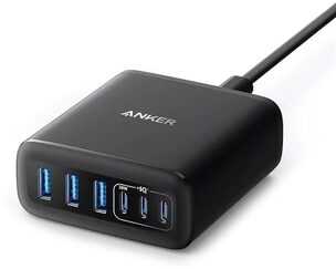 Anker ANKER 6-in-1 Įkrovimo stotelė 112W 3x USB-A 3x USB-C juodas