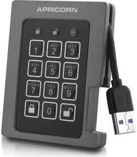 Kietasis diskas Dysk zewnętrzny SSD Apricorn Aegis Padlock Fortress 512GB Juodas (A25-3PL256-S512F)
