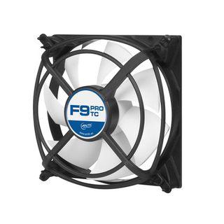 Arctic F9 PRO TC – 3 kontaktų temperatūros valdomas ventiliatorius su Pro dėklu – Ventiliatorius – 9,2 cm – 1800 RPM – 0,4 sone – 43 cfm – 73,1 m³/val.