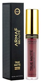 „Armaf Beauté True Matte Transferproof“ skystieji lūpų dažai 4 ml, 07 „Voyage“
