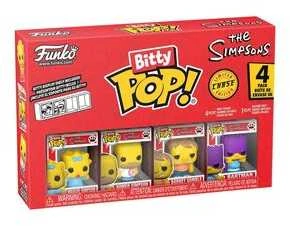 Asmodee FUNKO Bitty POP! Figūrėlių rinkinys: The Simpsons, ~3 cm (4 vnt.)