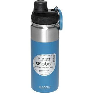 Asobu - Alpine Flask - izoliuotas nerūdijančio plieno lauko butelis 530ml mėlynas