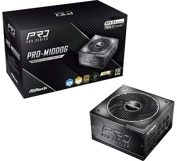 Asrock PRO-M1000G 1000W 80 PLUS Gold maitinimo blokas