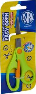 Astra mokyklinės žirklės "easy Open", 13 cm, apvalūs galai