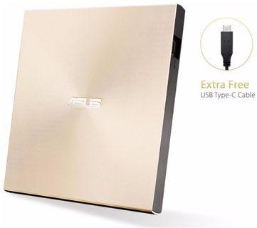 Išorinis DVD įrašymo įrenginys Asus ZenDrive U9M USB/USB-C, Auksinės spalvos