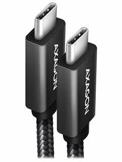 Axagon duomenų ir įkrovimo USB 3.2 Gen 2 kabelio ilgis 2 m. PD 100W, 5A, 4K HD vaizdo įrašas. Juodas pynė.