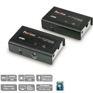 Aten USB VGA Cat 5 Mini KVM Extender (1280 x 1024@100m) | Aten | Extender | USB VGA Cat 5 Mini KVM Extender