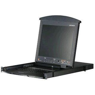 Aten | 8 prievadų Cat 5 dviejų bėgelių 17" LCD KVM komutatorius su Daisy Chain prievadu | KL1508AM-AXA-AG | 1 x USB A tipo lizdas