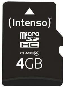 Atminties kortelė Karta Intenso Micro SDHC 4 GB Class 4 (3403450)