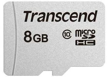 Atminties kortelė „TRANSCEND“ 8 GB „Micro SD“ be adapterio, 10 klasė