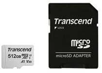 Atminties kortelė TRANSCEND 512GB Micro SD su adapteriu UHS-I U3 A1