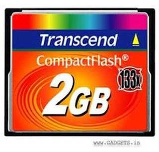 TRANSCEND CompactFlash 2GB MLC atminties kortelė