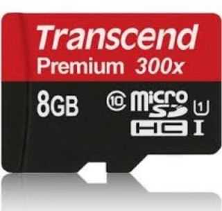 Karta Transcend Premium Micro SDHC 8 GB 10 klasės UHS-I/U1 (TS8GUSDCU1)