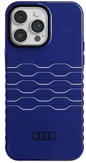 Audi IML MagSafe dėklas iPhone 14 Pro Max 6.7″ mėlynos spalvos kietas dėklas AU-IMLMIP14PM-A6/D3-BE