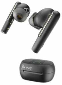 POLY Voyager Free 60+ UC, Jutiklinis ekranas Charge Case, USB-C, Carbon Juodas (P/N 216065-02), Belaidės, Office/Call center, Ausinės, Juodas