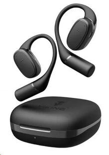 Ausinės Viking bluetooth ausinės su mikrofonu V49 juoda
