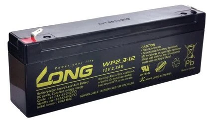 „Avacom“ ilgas 12 V 2,3 Ah F1 akumuliatoriaus laidas (WPS2.3-12) (PBLO-12V002.3-F1A-1)