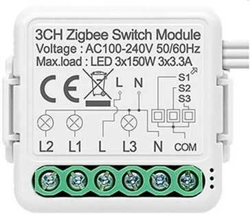 Išmaniojo jungiklio modulis ZigBee Avatto N-ZWSM01-3 TUYA